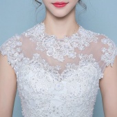 蜜之姻 韩式修身一字肩婚纱礼服