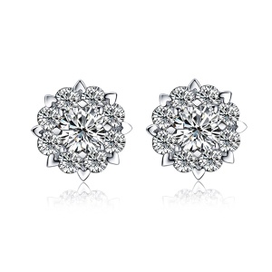 喜钻 群镶钻石耳钉