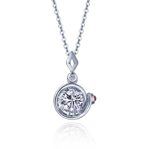 I Do 红宝石钻石项链