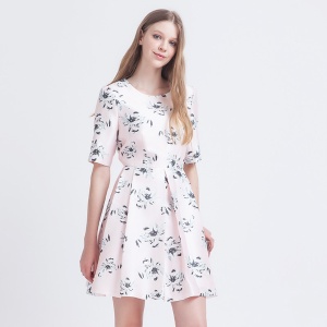 拉谷谷(Lagogo) 修身高腰连衣裙